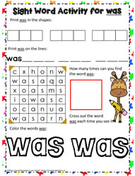Sight Word was